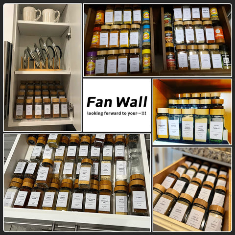 DIMBRAH kit fits in most cabinets and spice racks for neat storage.