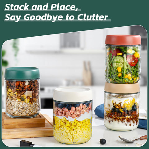 DIMBRAH meal-prep yogurt jar suitable for layered desserts and snacks.