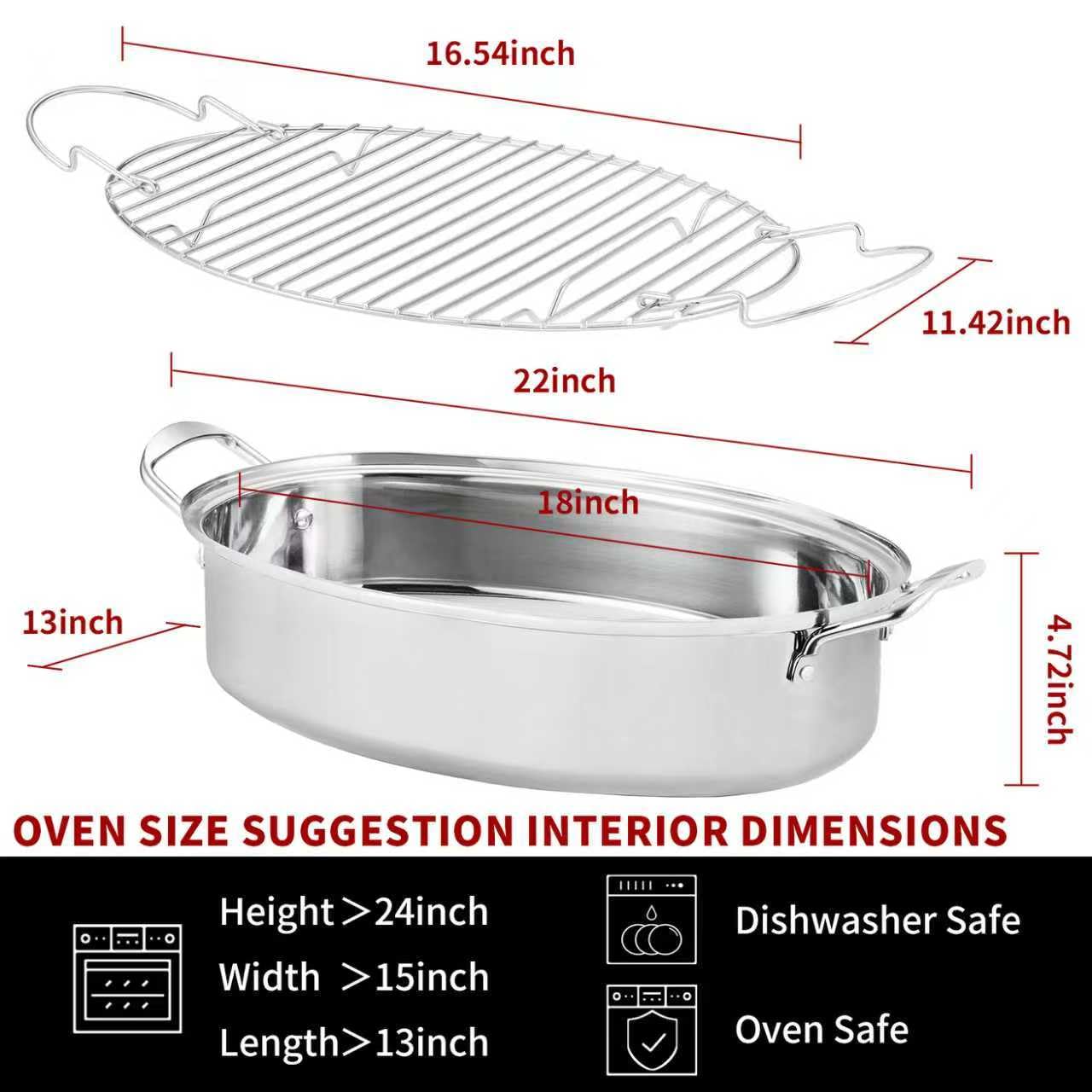 DIMESHY dishwasher-safe roaster cleaning made easy after a feast