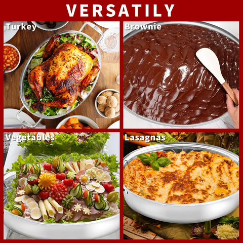 DIMESHY large pan ideal for family gatherings and holiday meals