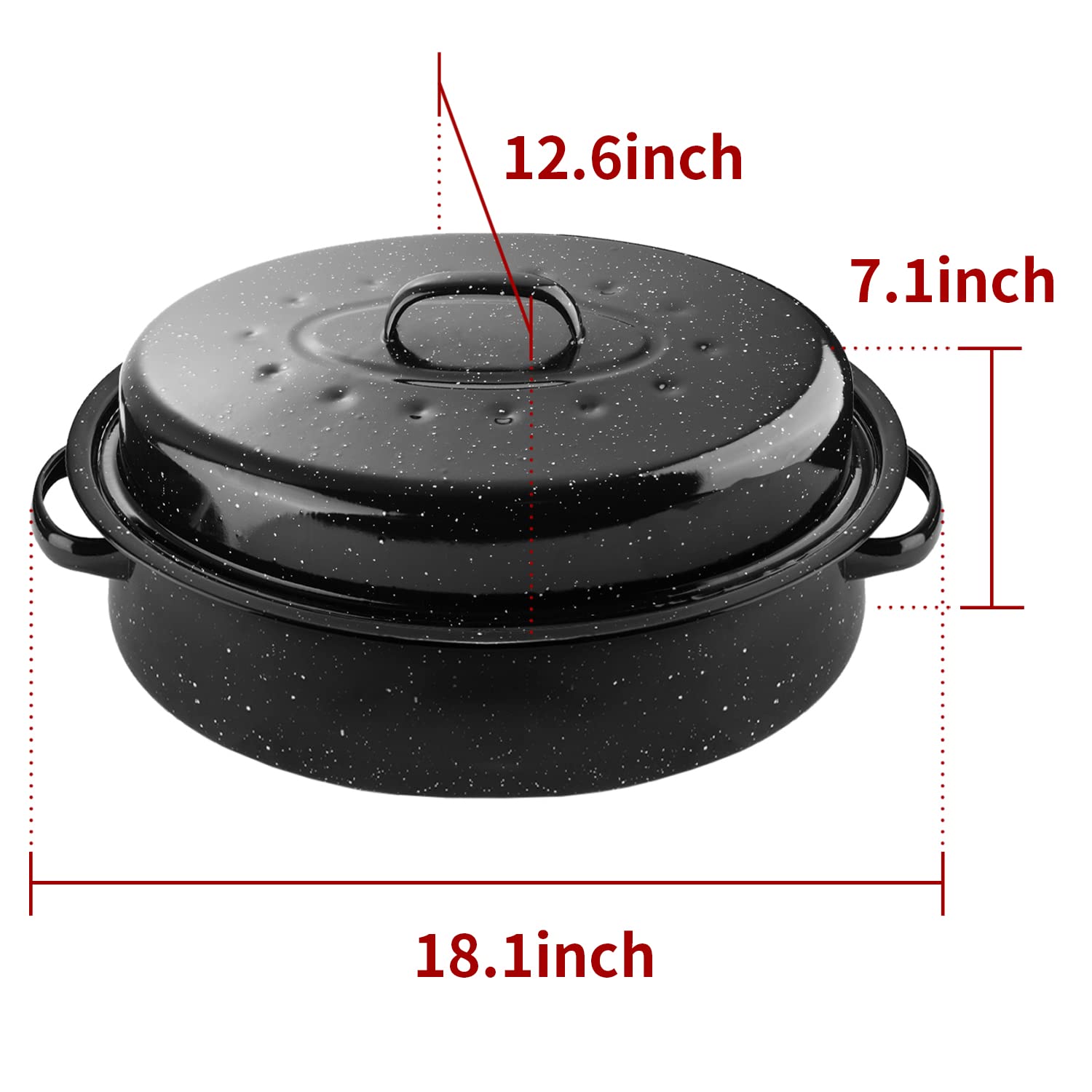 DIMESHY enamel surface close-up shows non-stick, even browning potential.