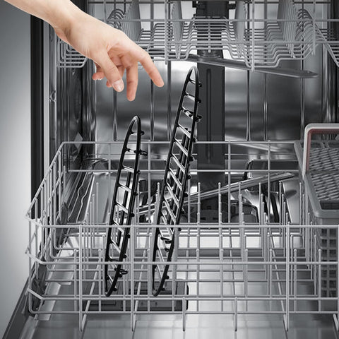 DIMESHY roasting rack grid pattern promotes airflow for even cooking