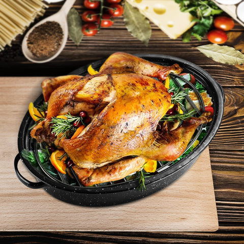 DIMESHY roasting rack with integrated feet ensuring stable airflow