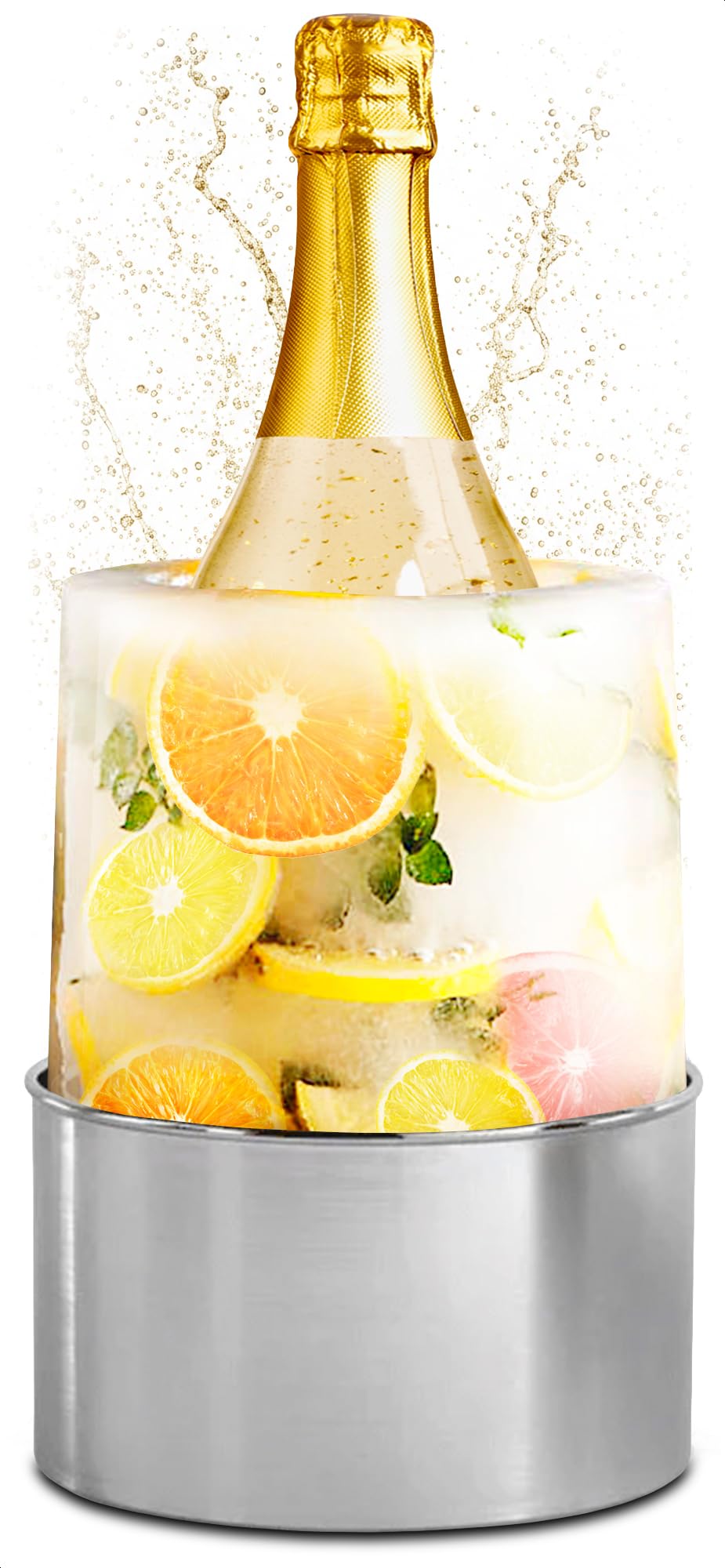 DIMROM champagne bucket ice mold for festive display and chilled beverages.
