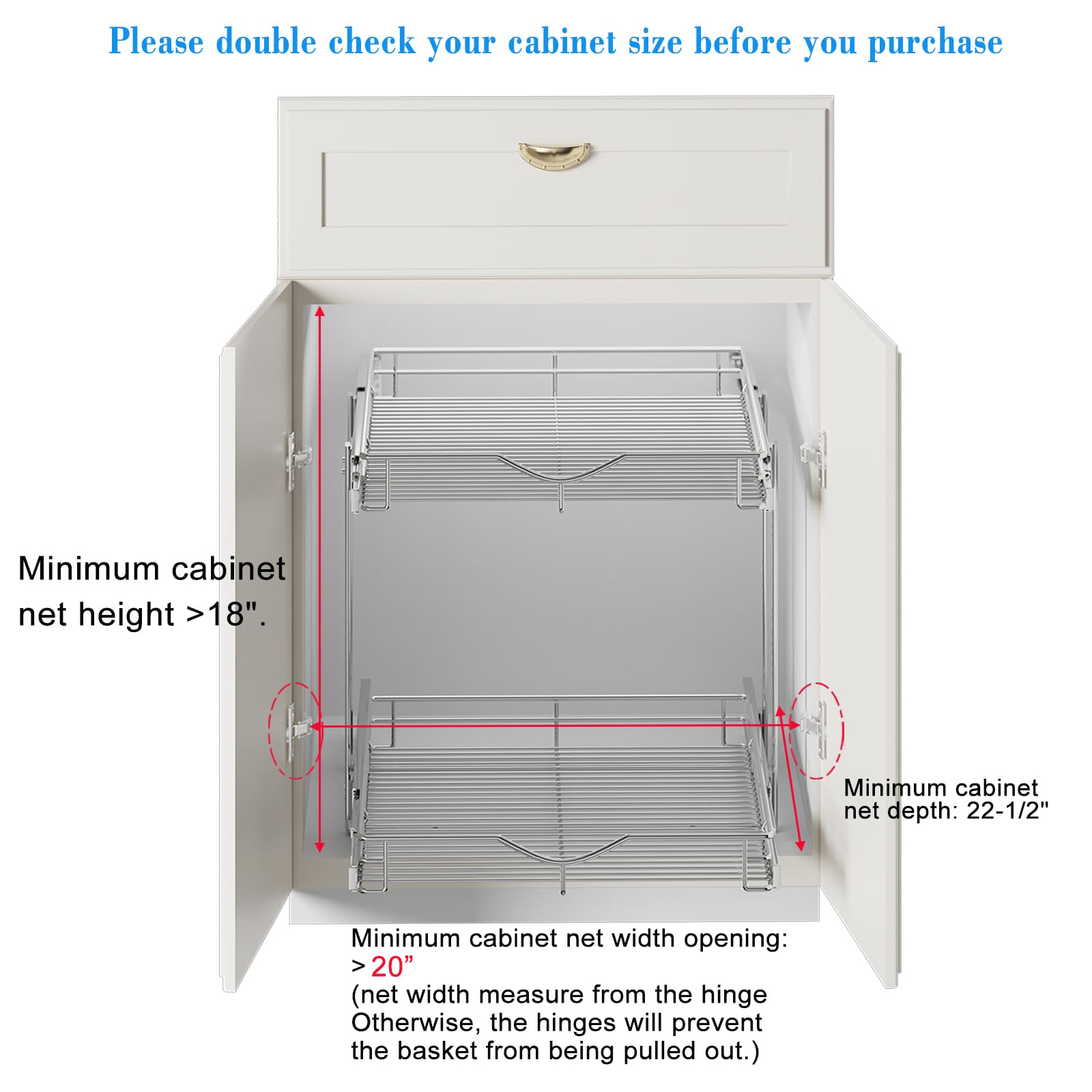 DINDON cabinet organizer supports heavy pots and pans with sturdy shelves.