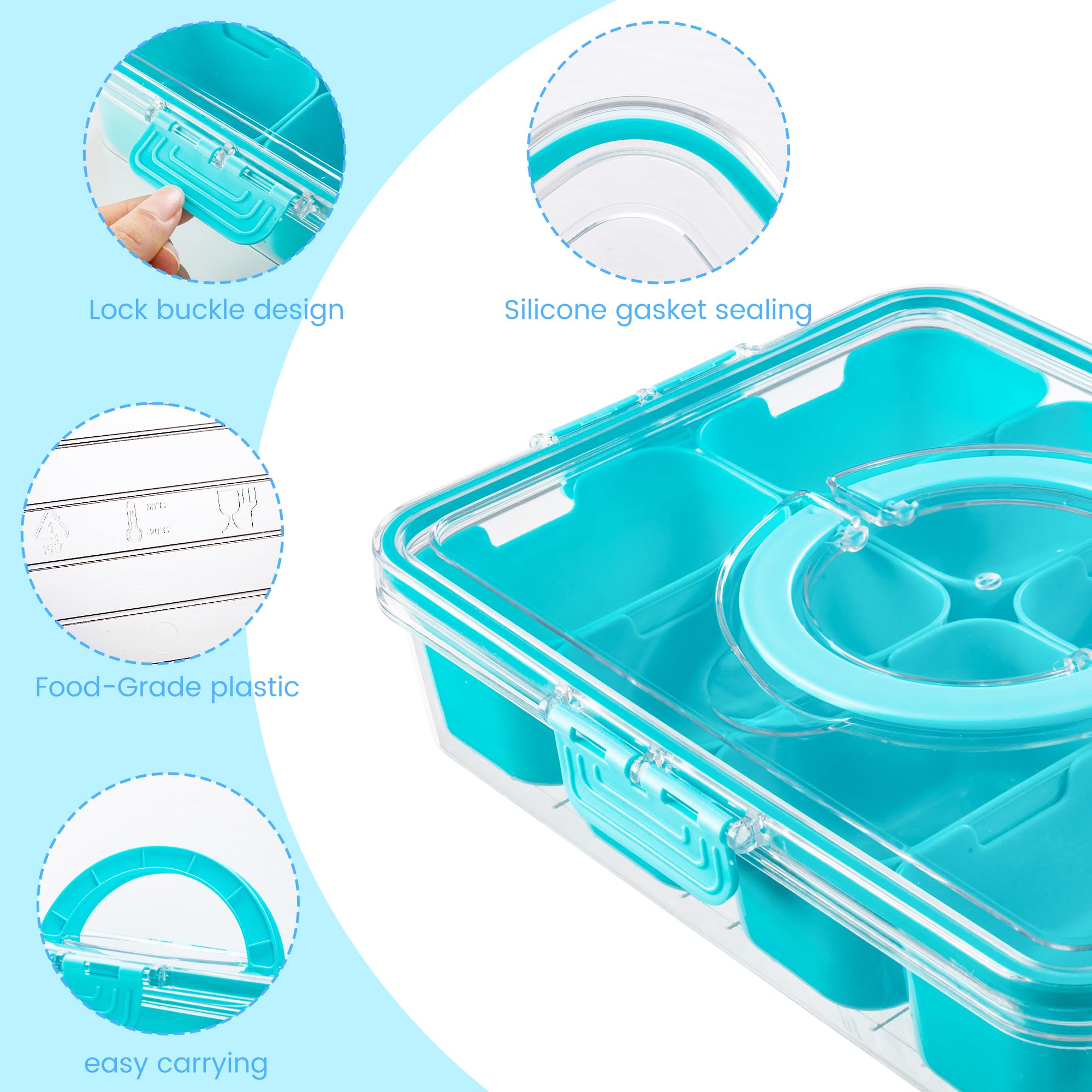 Dingerjar-bpa-free-clear-plastic durable, easy to clean snacking.