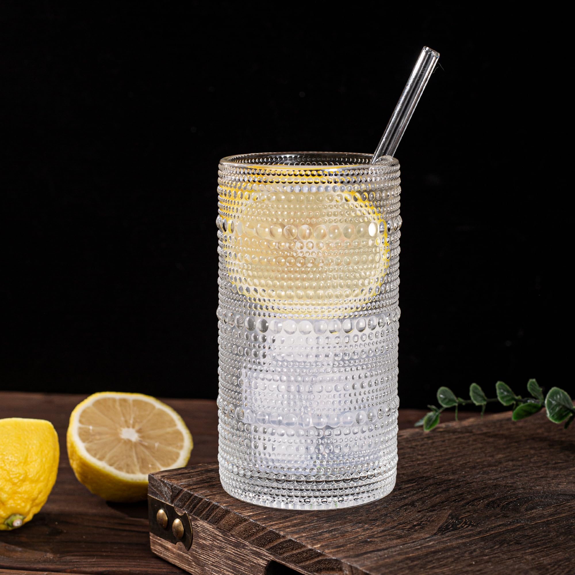 Dingerjar hobnail glasses are dishwasher safe for easy cleaning.