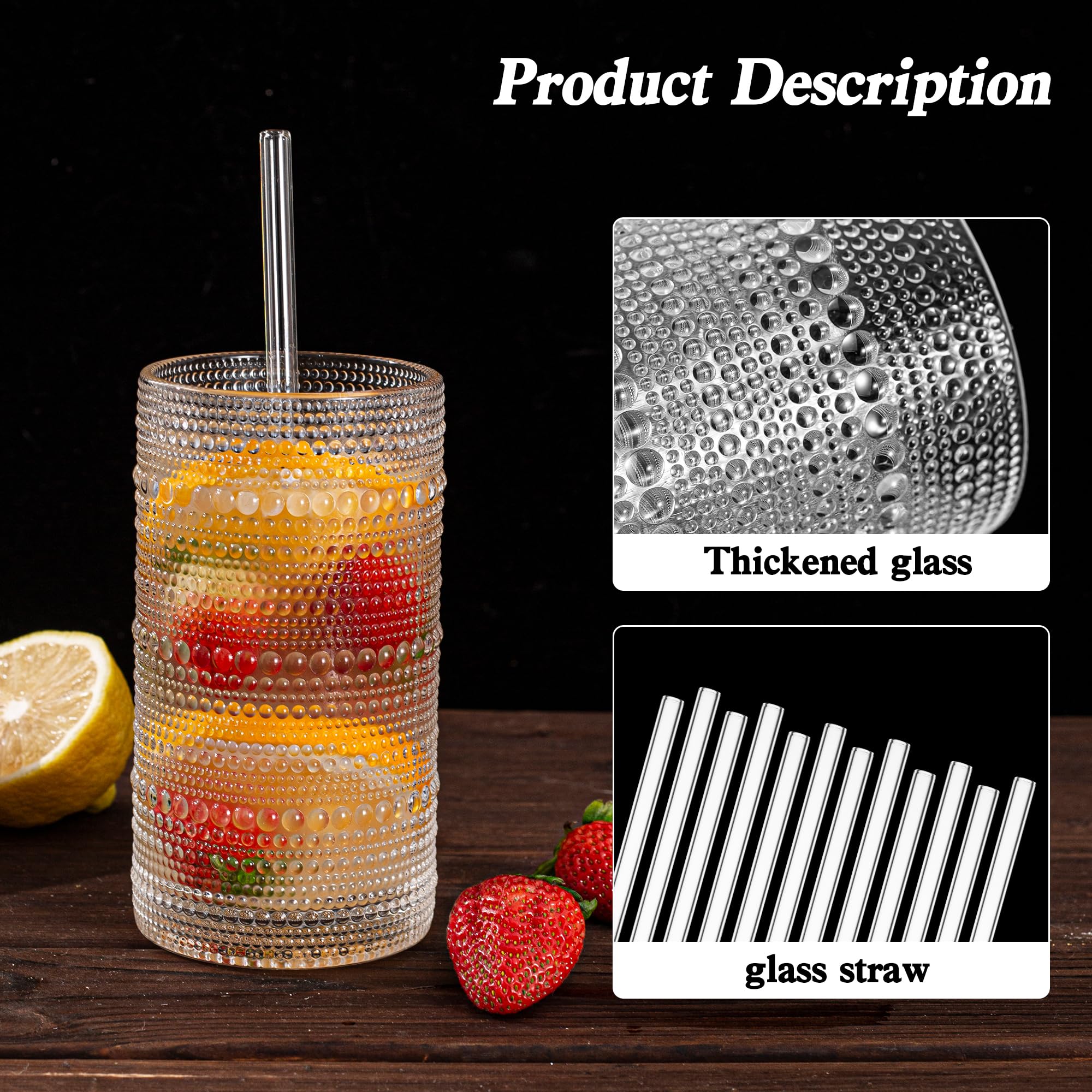Dingerjar 12-piece hobnail set on table for entertaining.
