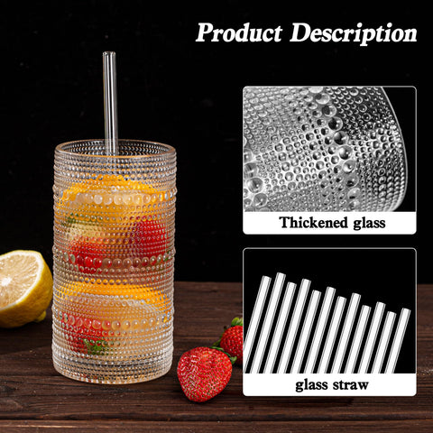 Dingerjar 12-piece hobnail set on table for entertaining.
