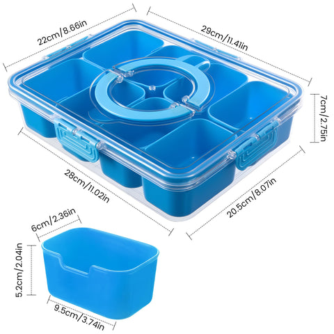 Dingerjar Snackle Box showcases a compact design ideal for picnics and on the go snacking.