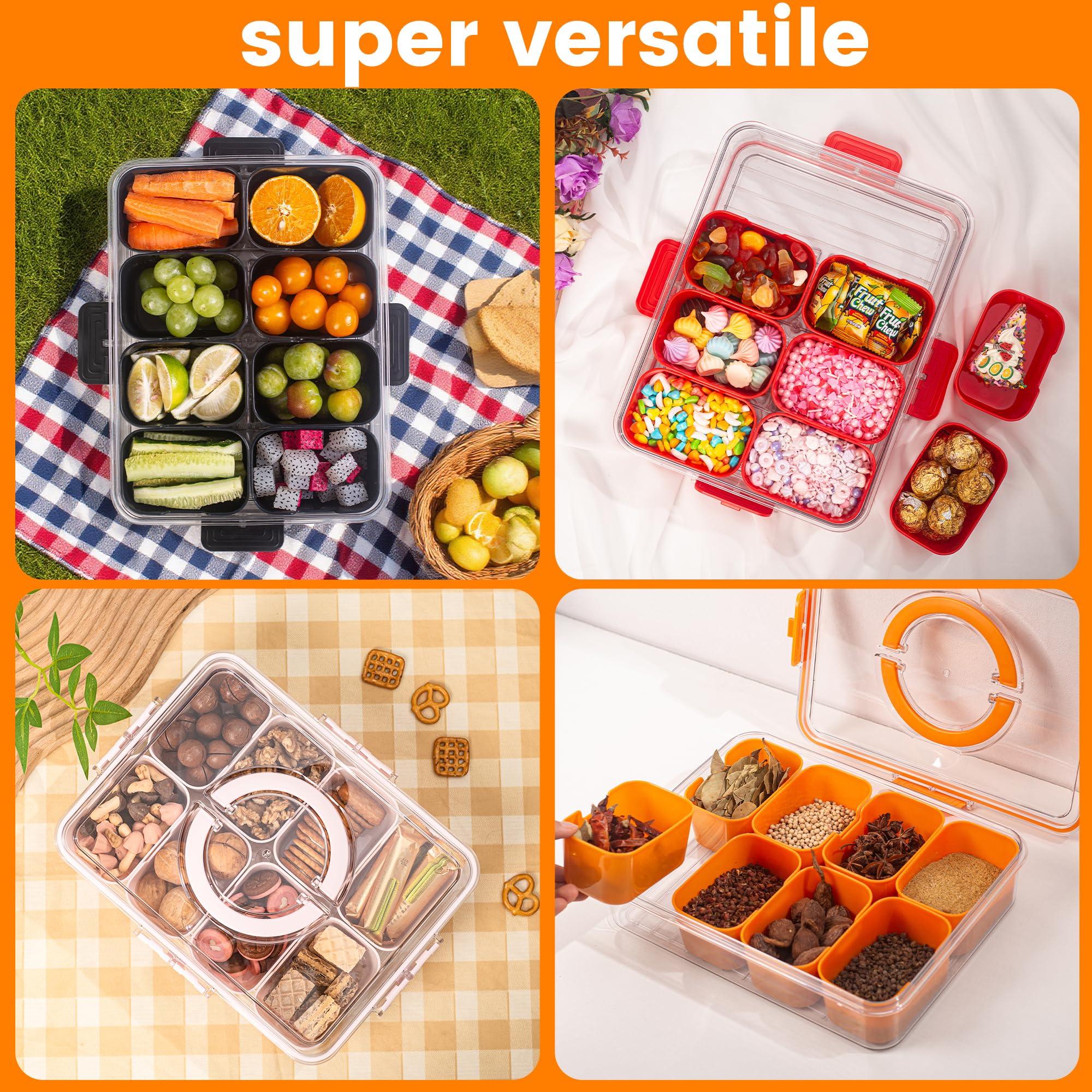 Dingerjar Snackle Box Tabletop Display enhances party spread