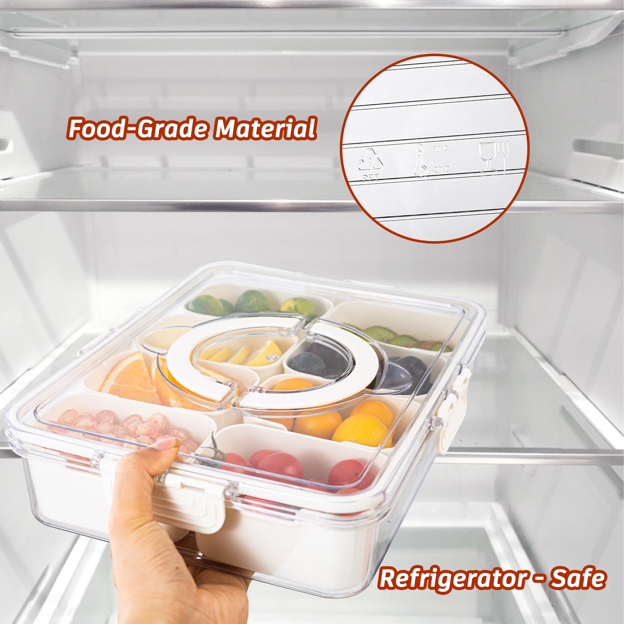 Dingerjar transparent snack container enables quick access and easy viewing of treats.