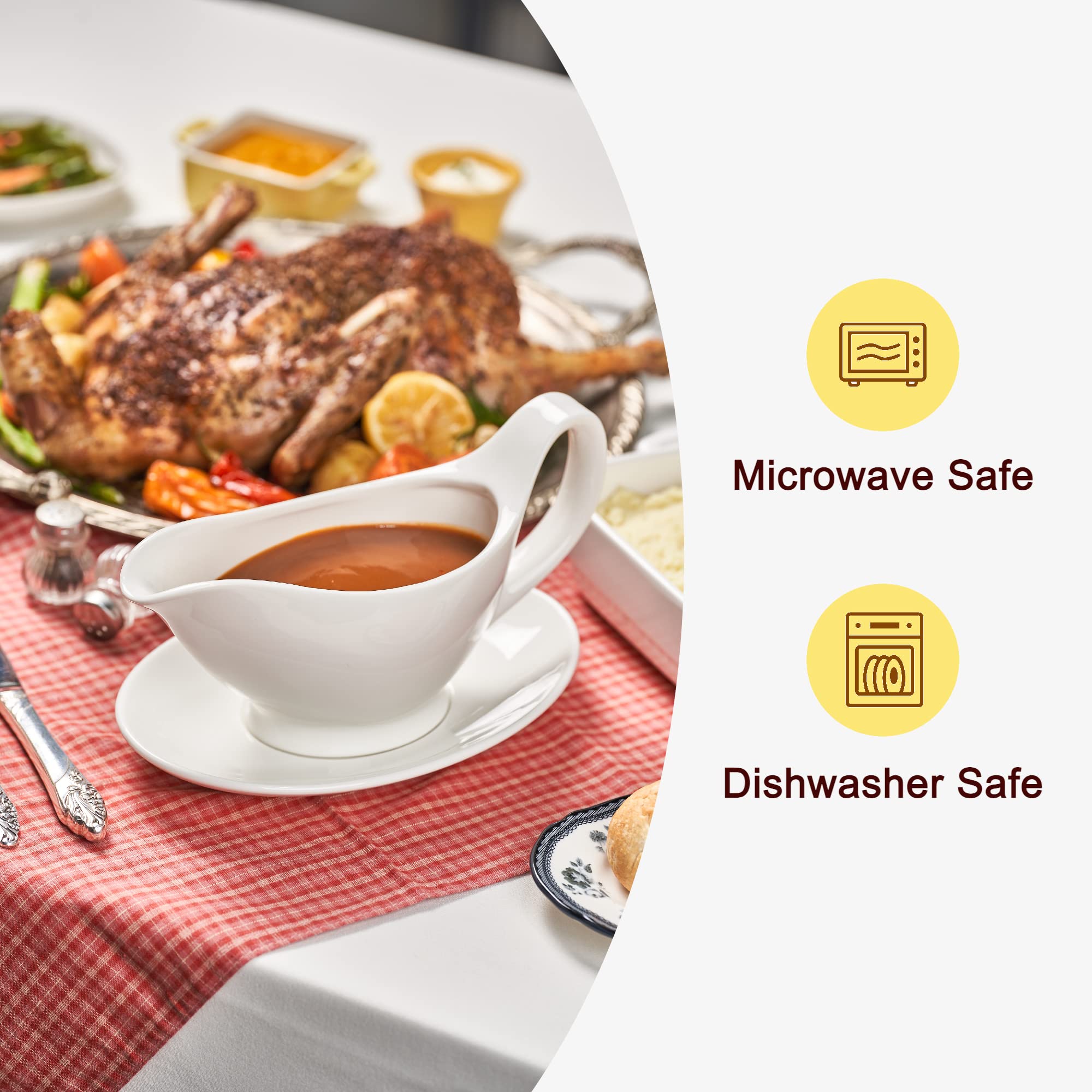 Dinnerlit Gravy Boat dishwasher-safe for easy cleanup after dinner.