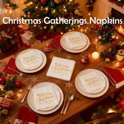 Dinokowa napkins used as chic base for festive charcuterie boards.