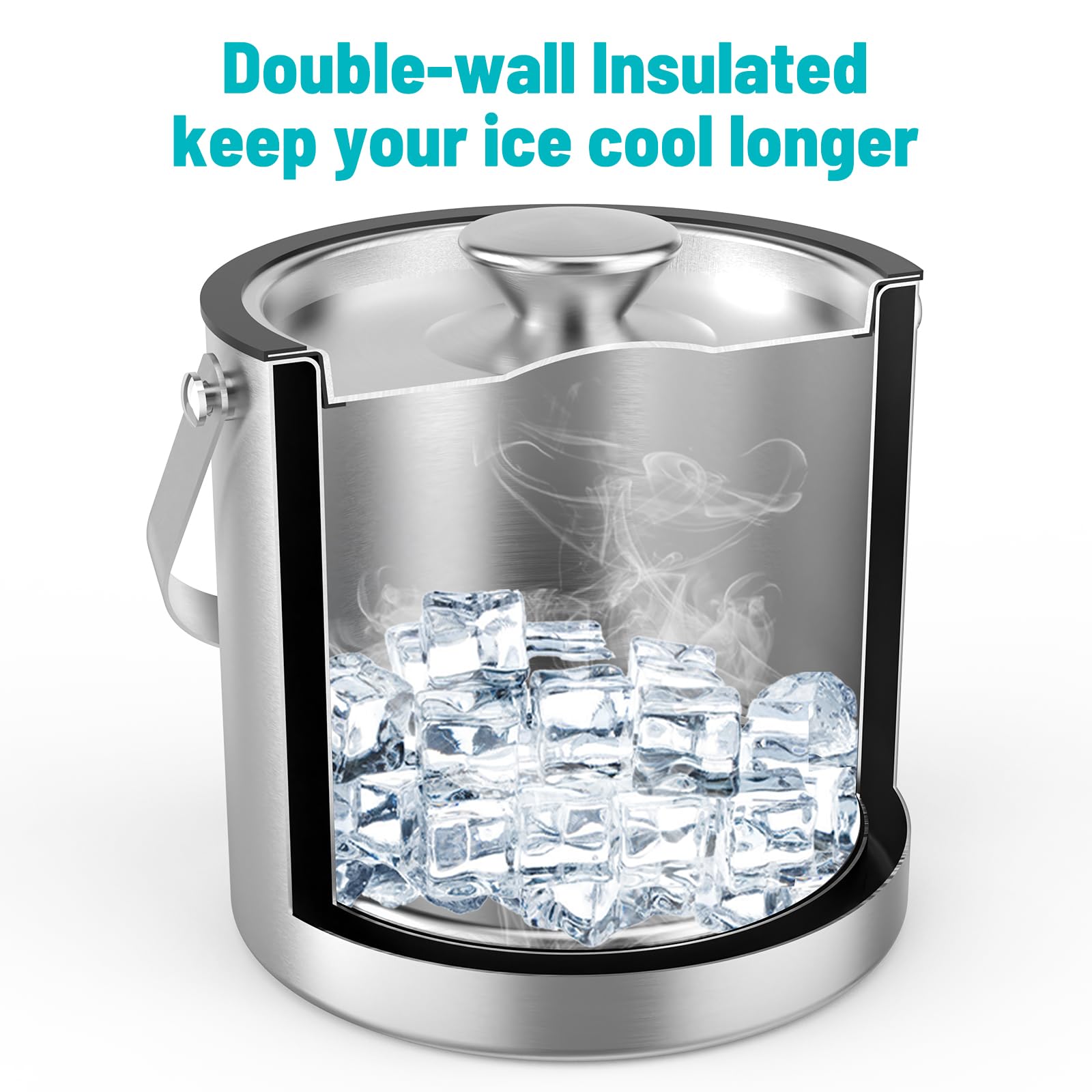 Drain plate bottom keeps melted water away from ice