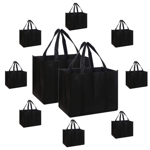 Reinforced stitching shows durability for heavier groceries
