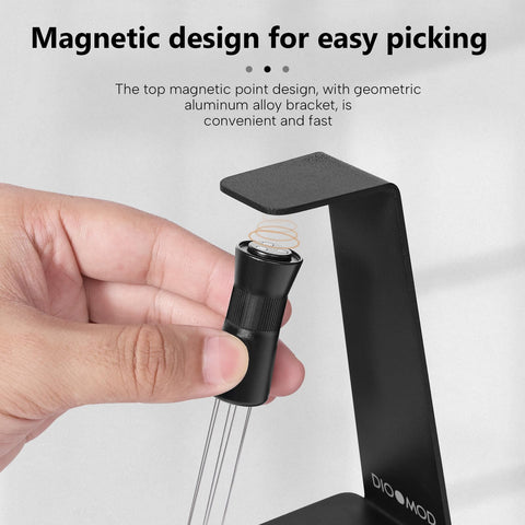 Dioomod WDT Tool with adjustable needle range for tailored coffee distribution.