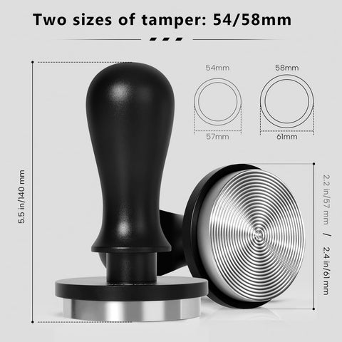 Dioomod ergonomic handle with palm rest for comfortable tamping