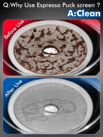 Dioomod puck screen cleaning after brewing is quick and simple.