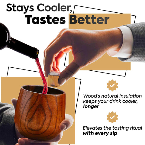 Diosdio whiskey stones keep drinks cool without dilution.
