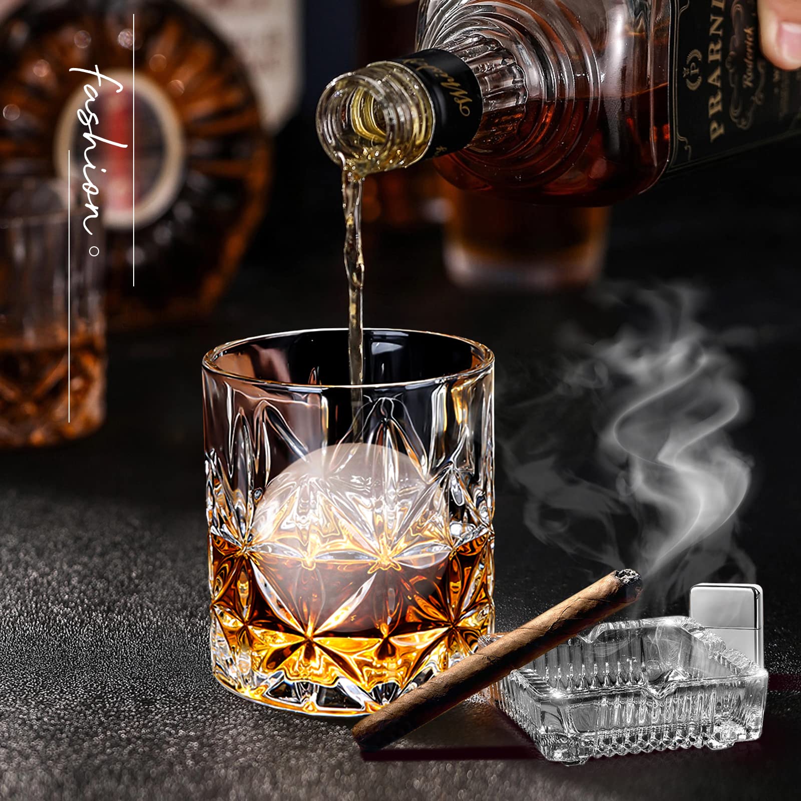 DIOXADOP twisted-design crystal glass adds elegance to table settings