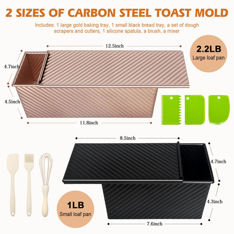 Dipanist pullman loaf pan with lid open, showcasing steam for crust control.