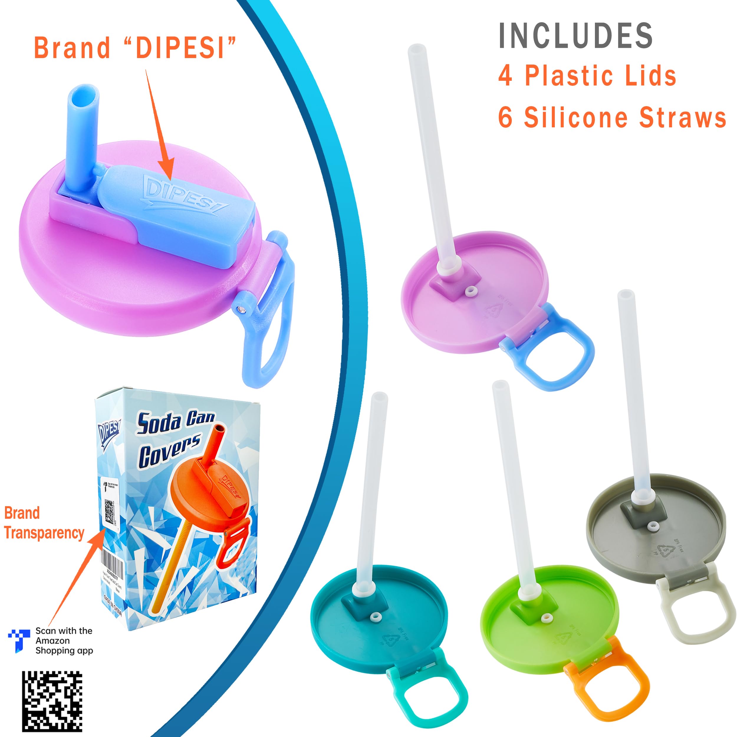 DIPESI BPA-free lids, food-grade materials for safe reuse