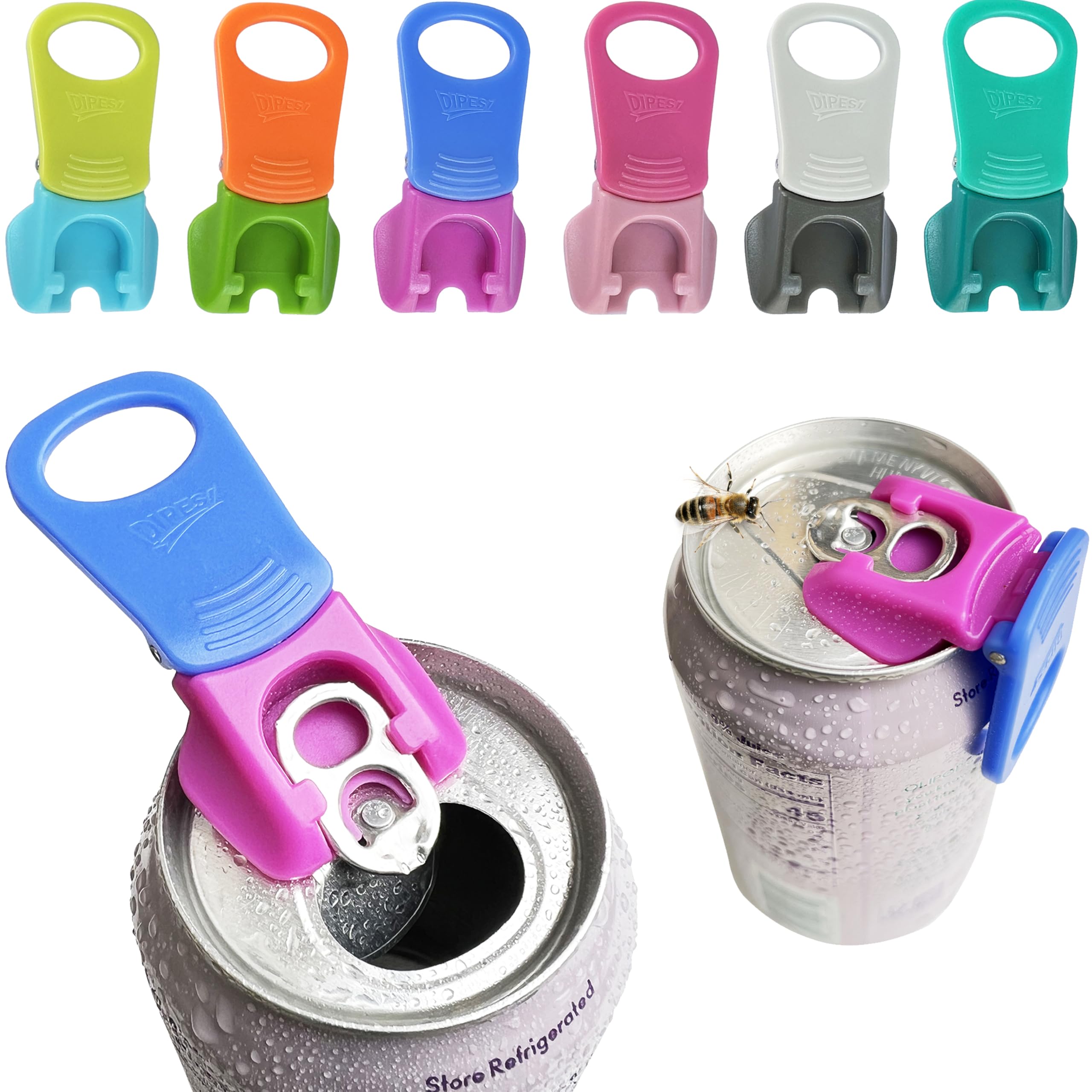 DIPESI soda can opener with bigger handle for effortless opening at gatherings.