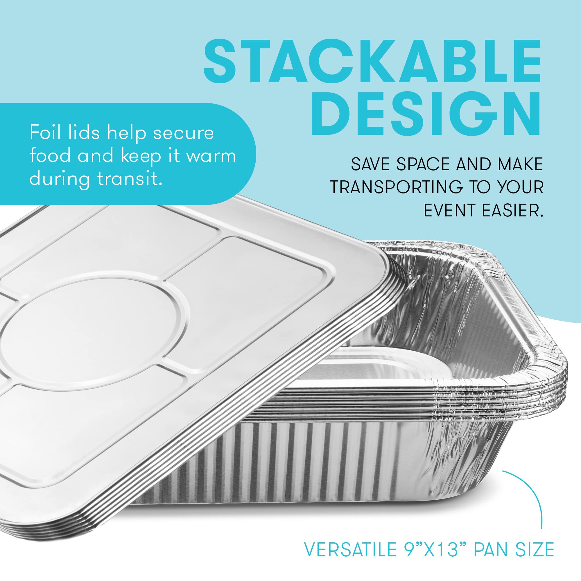 Diplastible disposable design enables easy cleanup after events.