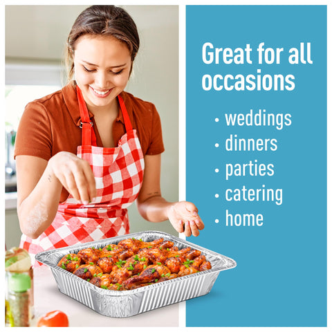 Dipplastible catering serve tray with lid for events and portable food storage.