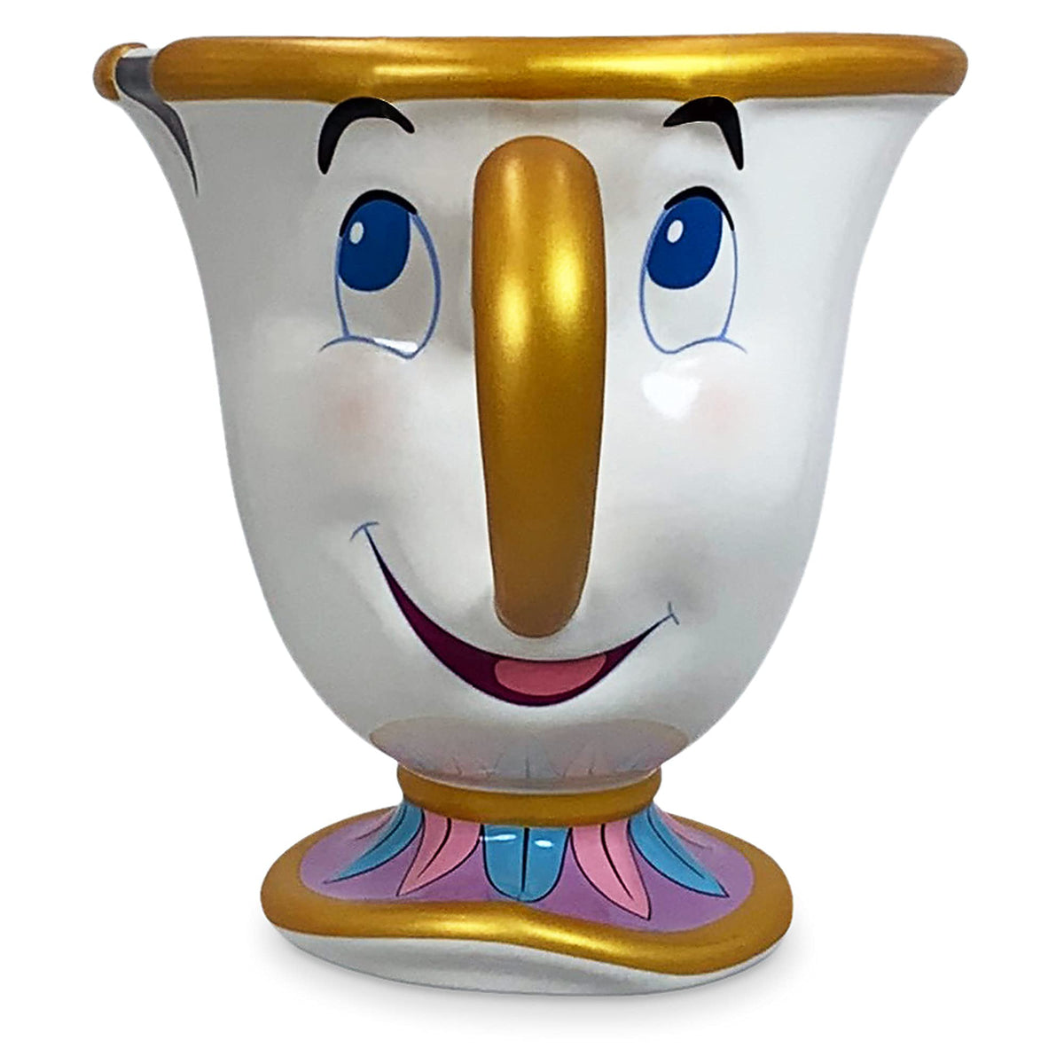 Disney Chip Mug with angled rim for easy sipping and Beauty and the Beast-inspired charm.