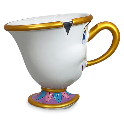 Disney Chip Mug features raised sculpted details for a tactile grip and decorative appeal.