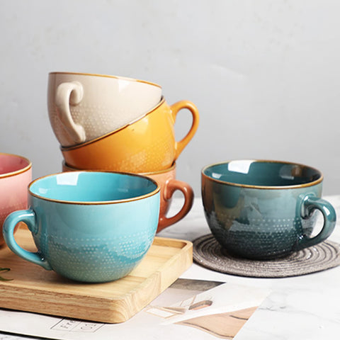 Disoza Violet mug in a clean kitchen scene, ideal for home use