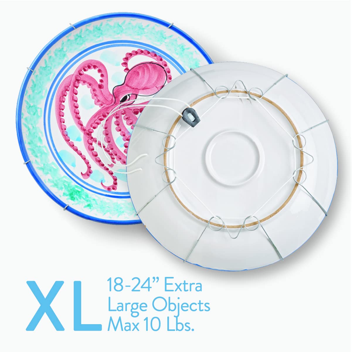 Display Buddie clear silicone hooks protect surfaces while displaying art and décor.