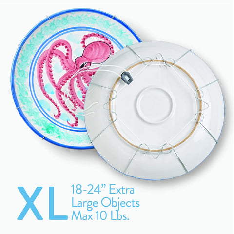 Display Buddie clear silicone hooks protect surfaces while displaying art and décor.