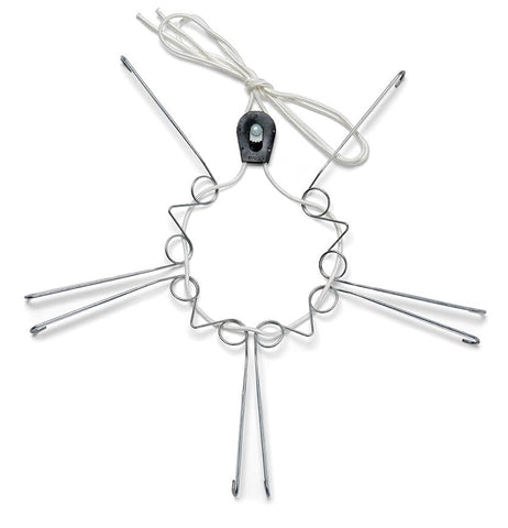 Display Buddie XL plate hanger securely displays 18–24 inch plates on the wall.