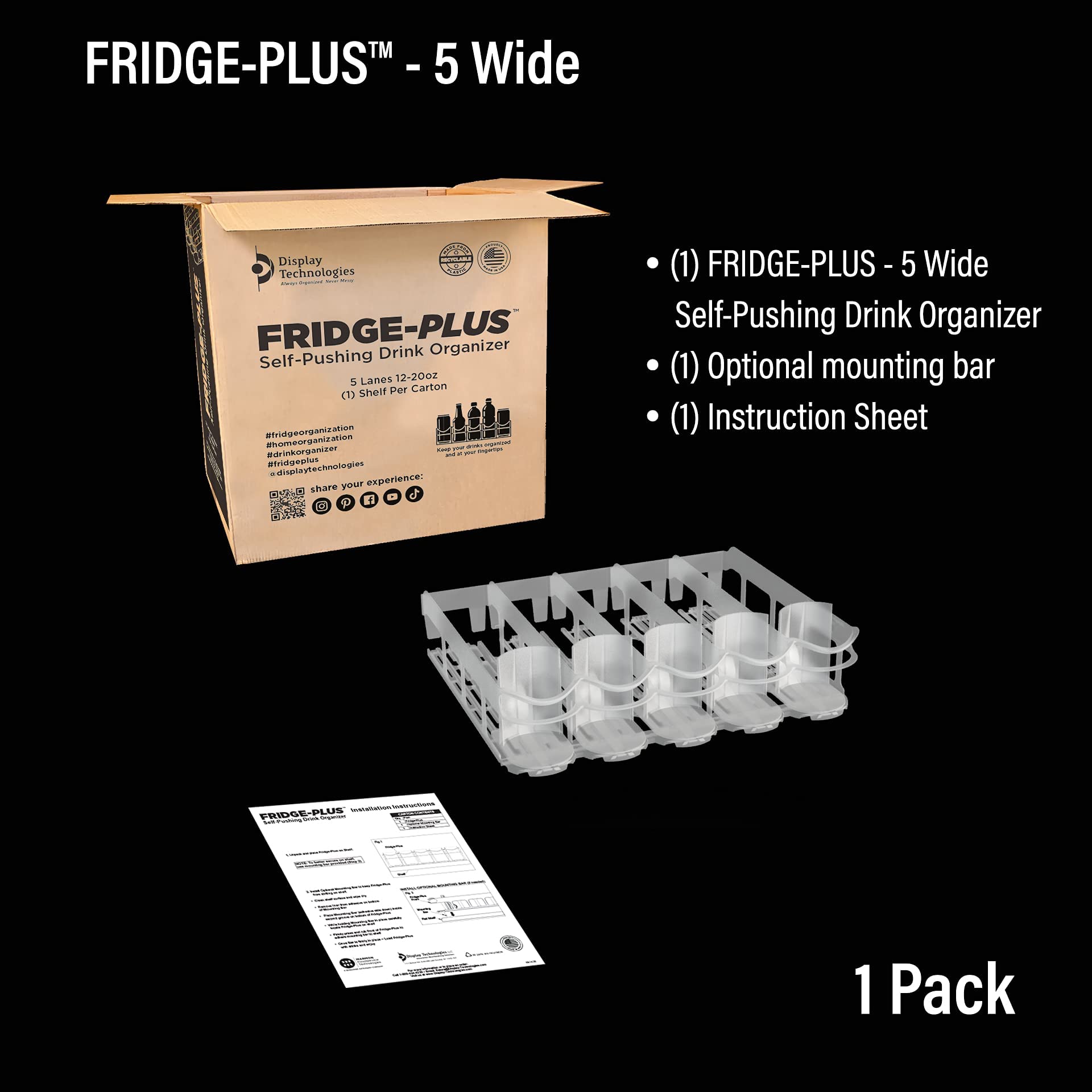 Display Technologies Fridge-Plus durable materials suited for daily use.