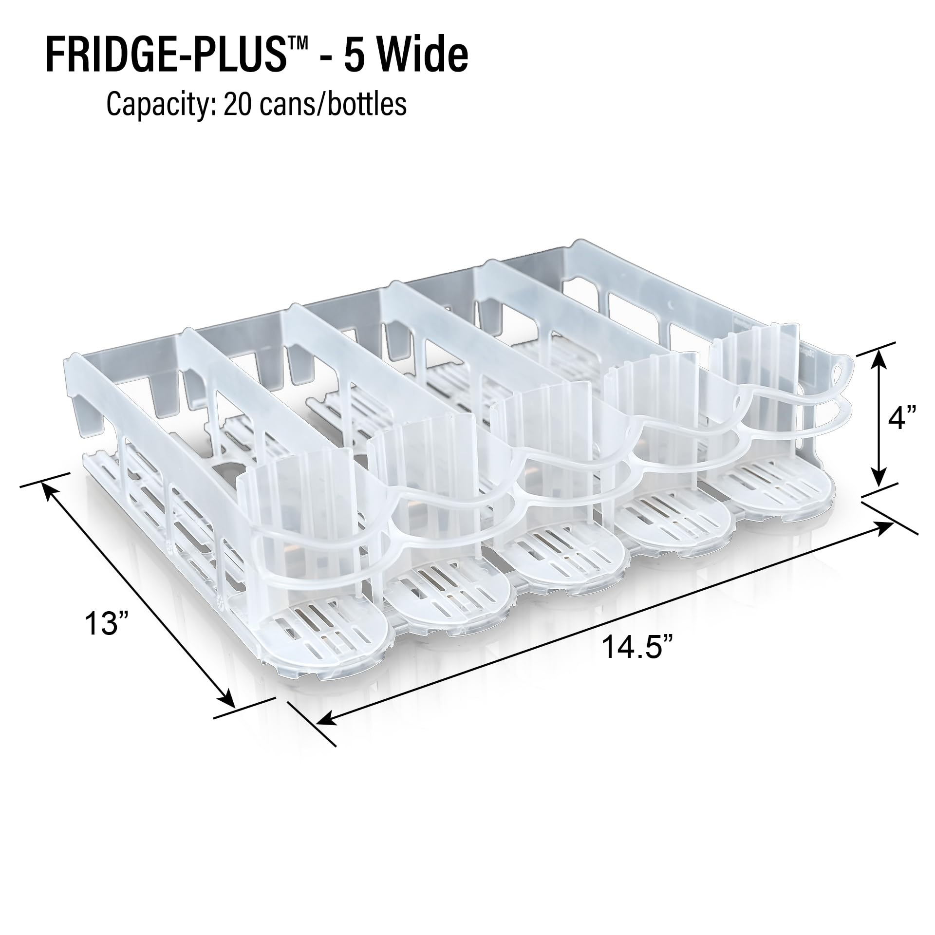 Display Technologies Fridge-Plus front-facing restocking for tidy fridge.