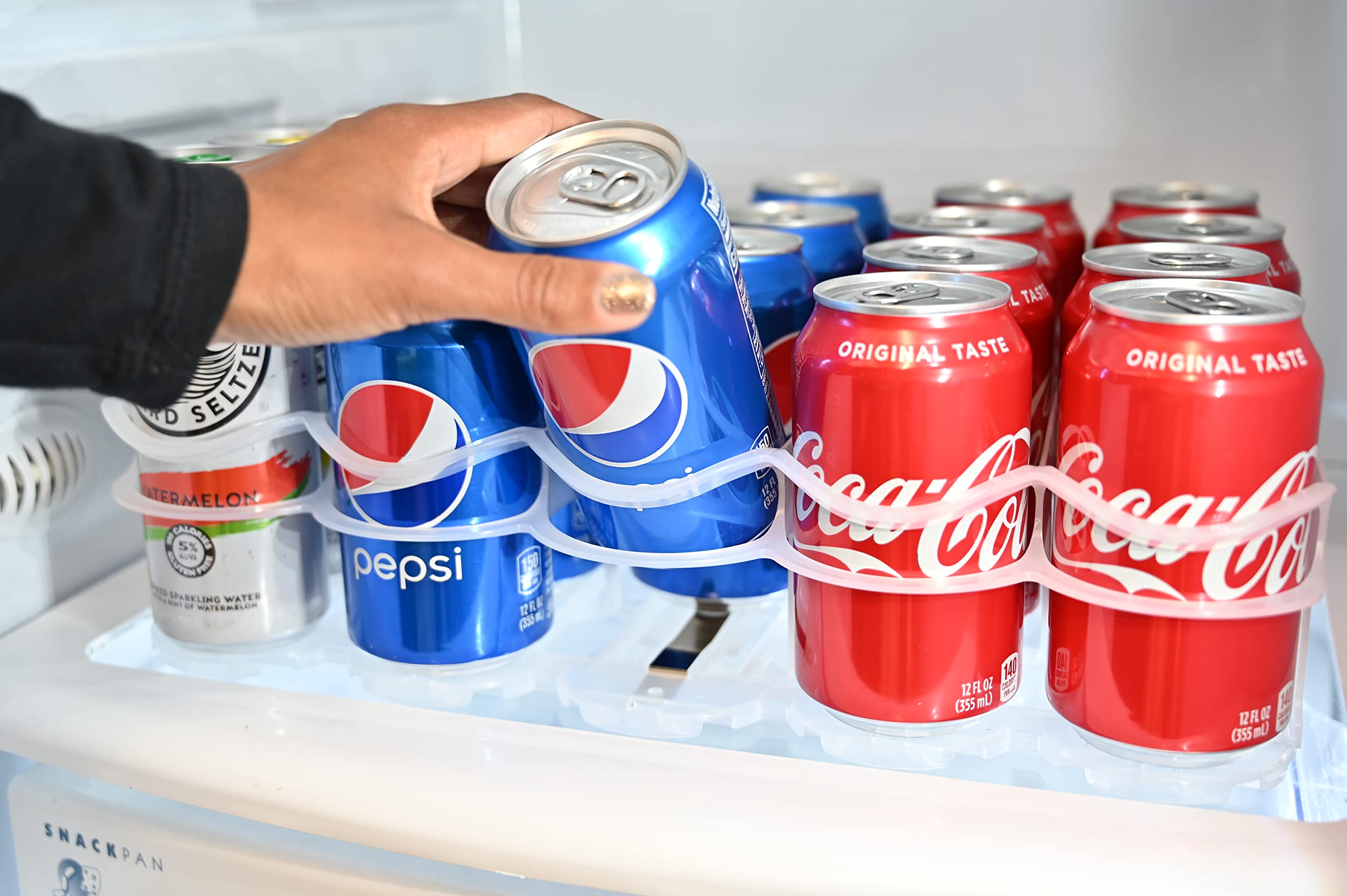 Display Technologies Fridge-Plus in-fridge use demonstrates organized kitchen cooling.
