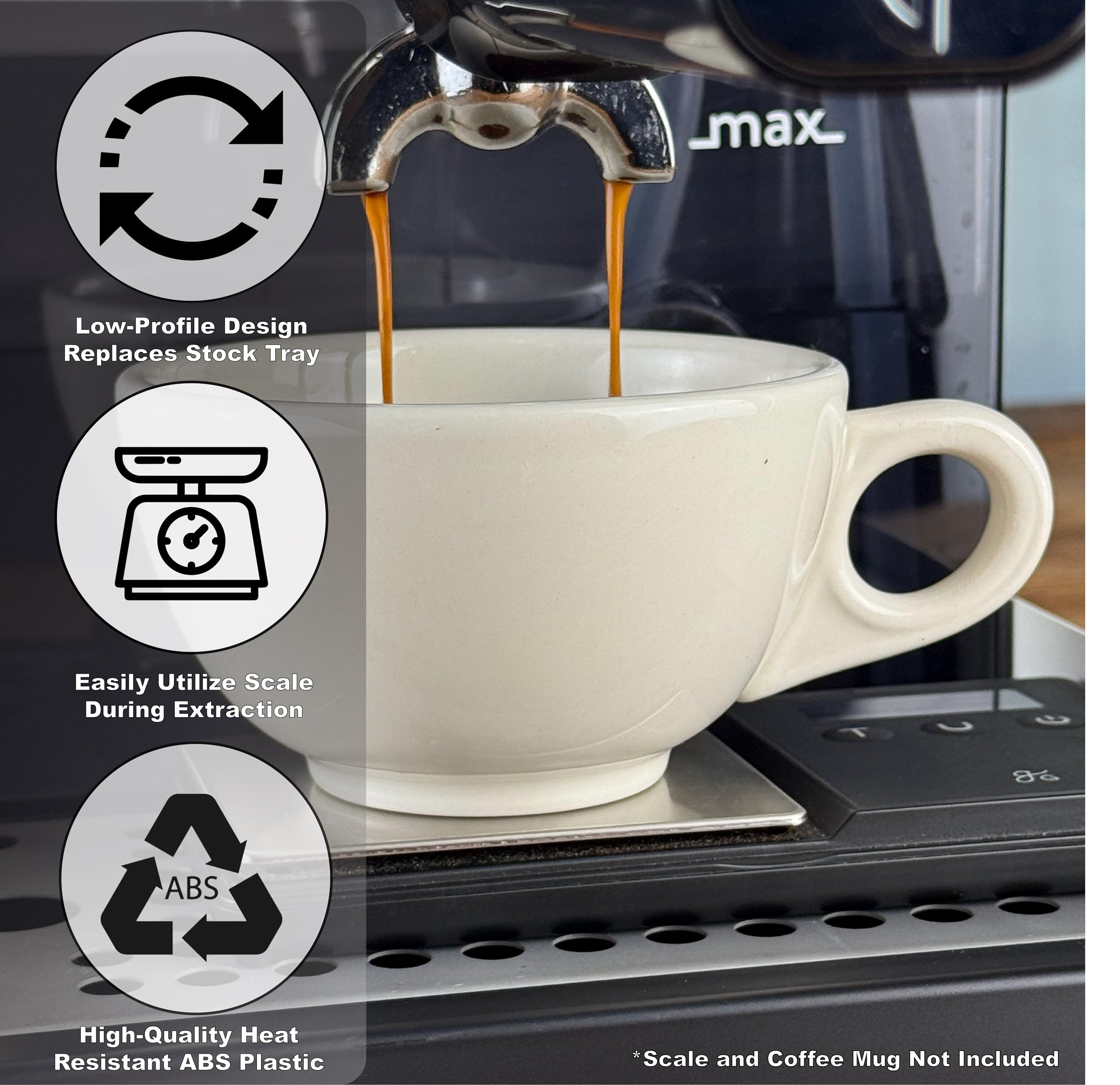 Distro Coffee Labs tray replacement uses existing stainless grid for simple swap.