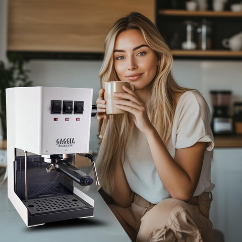 Distro Coffee Labs pro-grade setup for Gaggia Classic Pro from different angles.