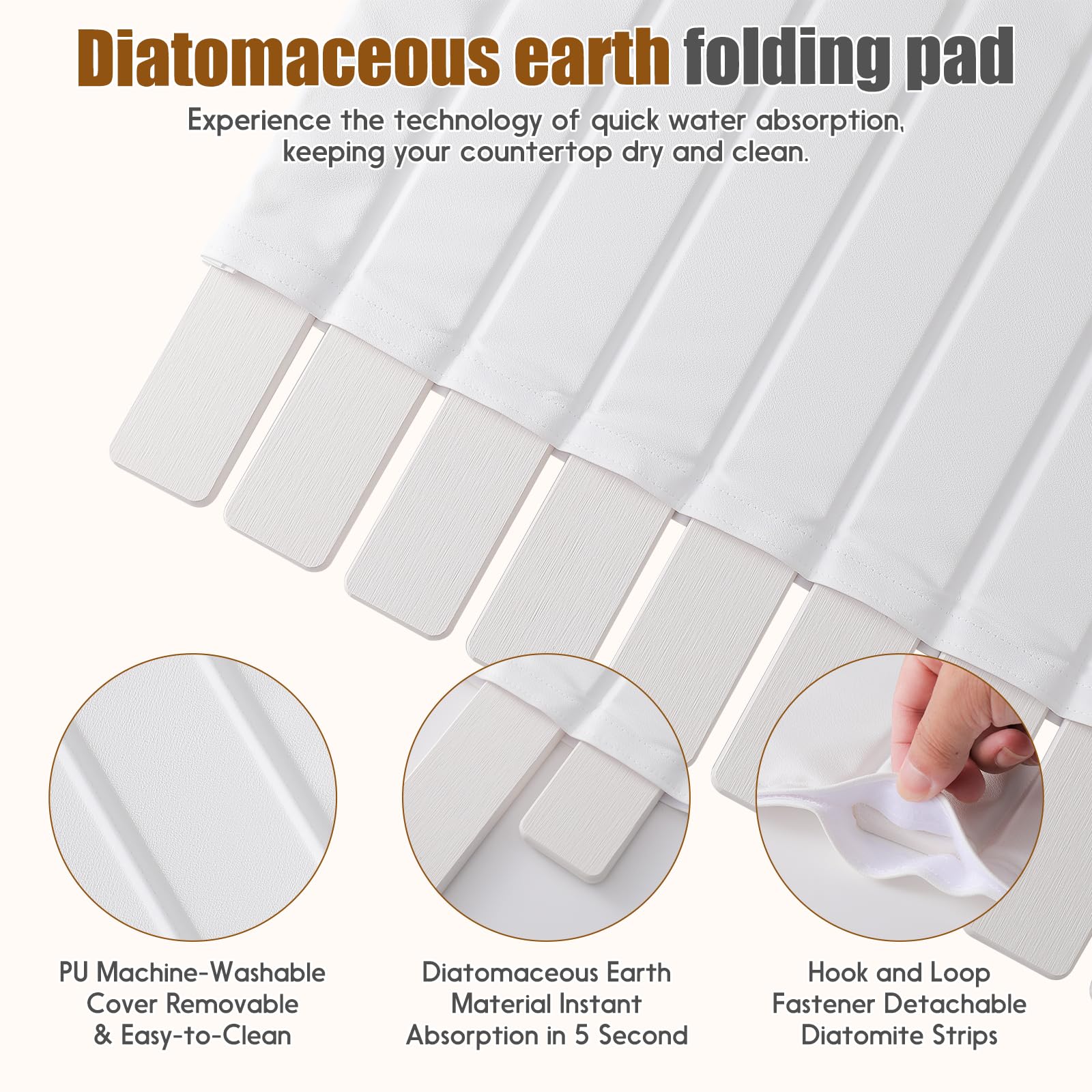 Ditother leather cover removable for easy machine washing