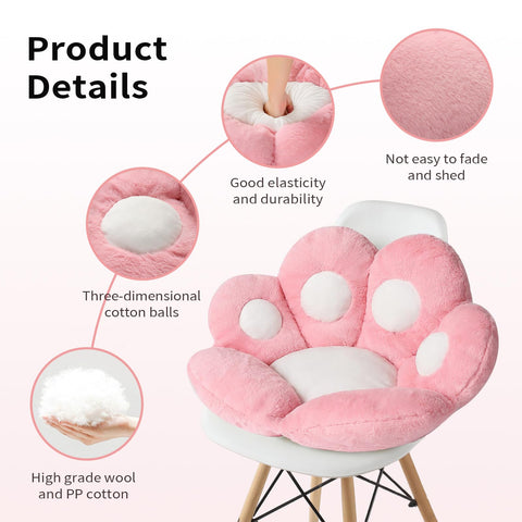 Ditucu Cat Paw Cushion on office chair supports relaxed work sessions.