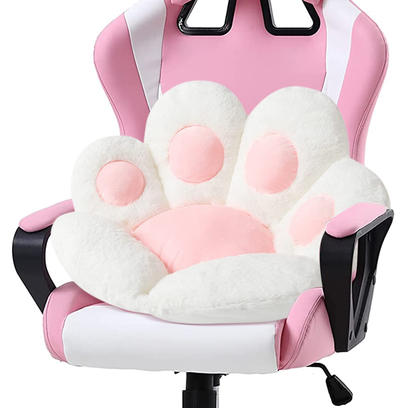 Ditucu cat paw cushion plush white fabric close-up for extended comfort