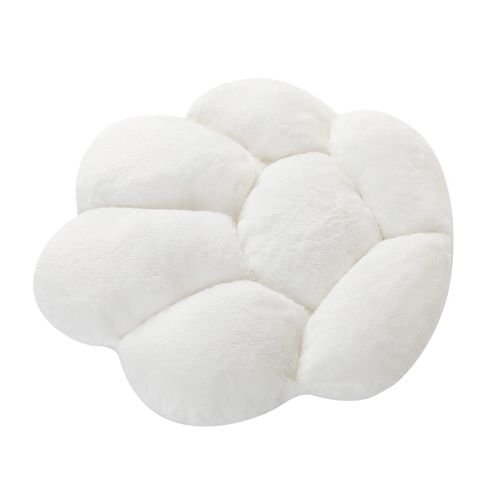 White Ditucu cushion as a decorative accent in a living room