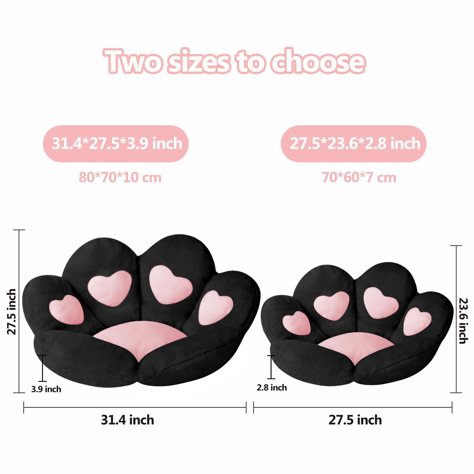 Ditucu cat paw cushion soft plush fabric provides skin-friendly warmth and softness