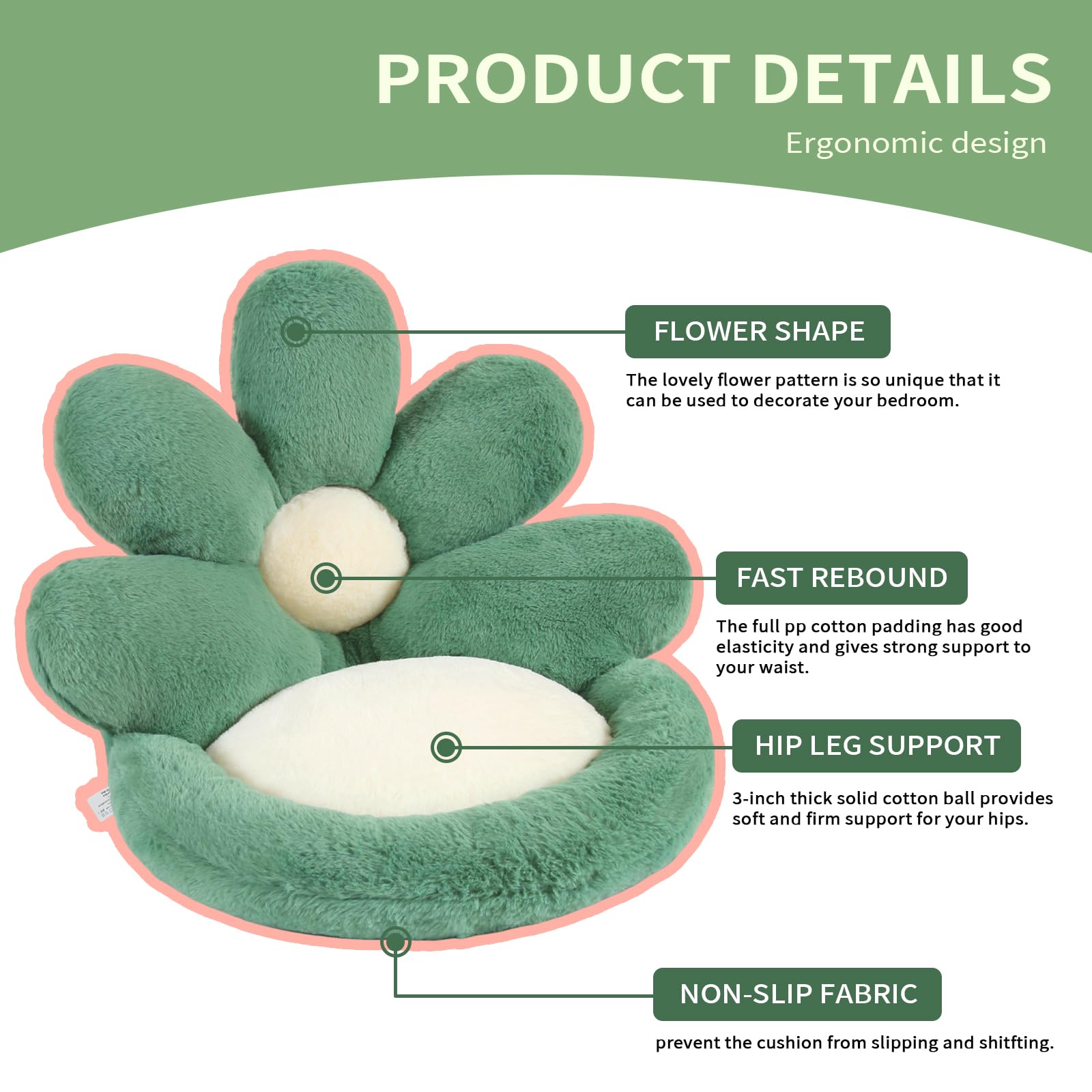Compact 19 inch size fits most chairs