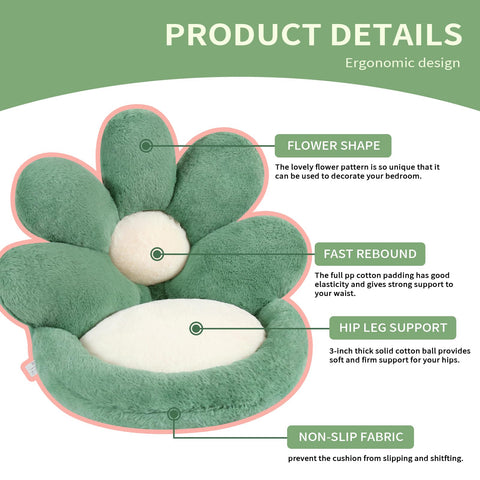 Ditucu flower chair pillow ships vacuum-packed, ready to recover