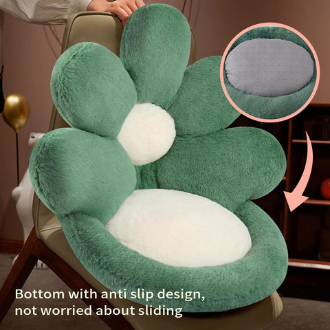 Versatile floor seating setup with Ditucu flower chair pillow in a living space