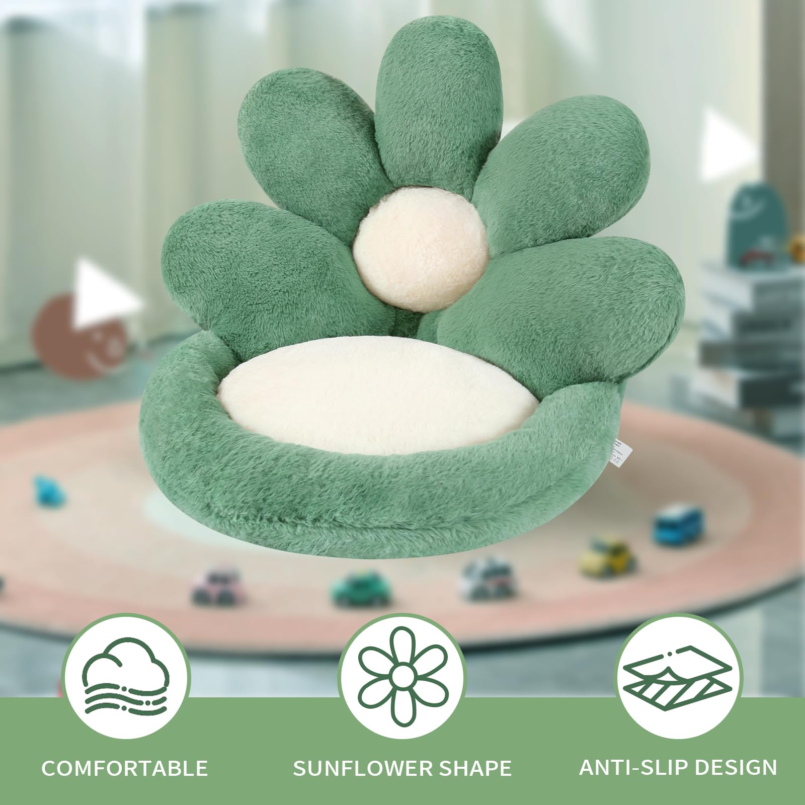 Ditucu flower pillow suits multiple chairs and spaces for relaxed seating